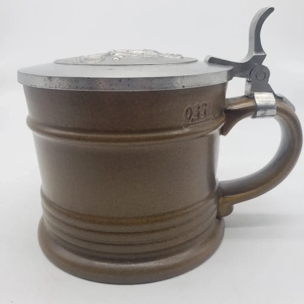 VTG‎ Oeslauer Manufaktur Bavaria for Goebel Tennis Beer Stein Pewter & Ceramic
